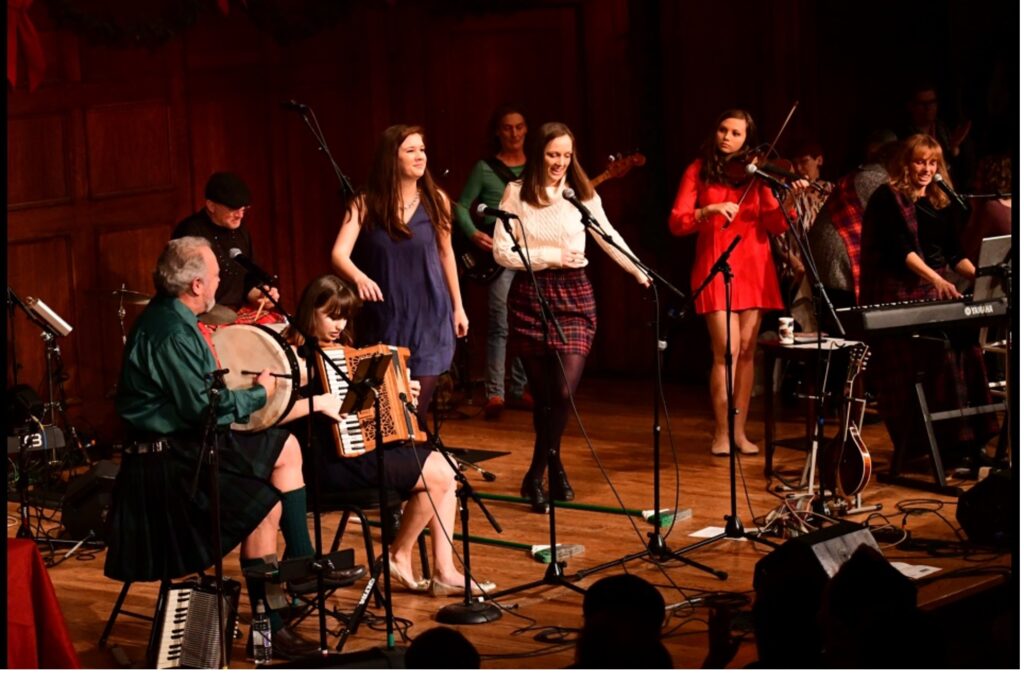 Dancers on stage at Christmas in the Kitchen