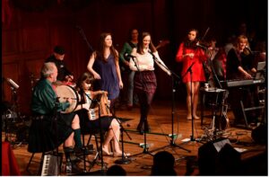 Dancers on stage at Christmas in the Kitchen