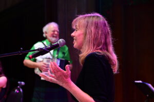 Randy on accordion and Mitzi